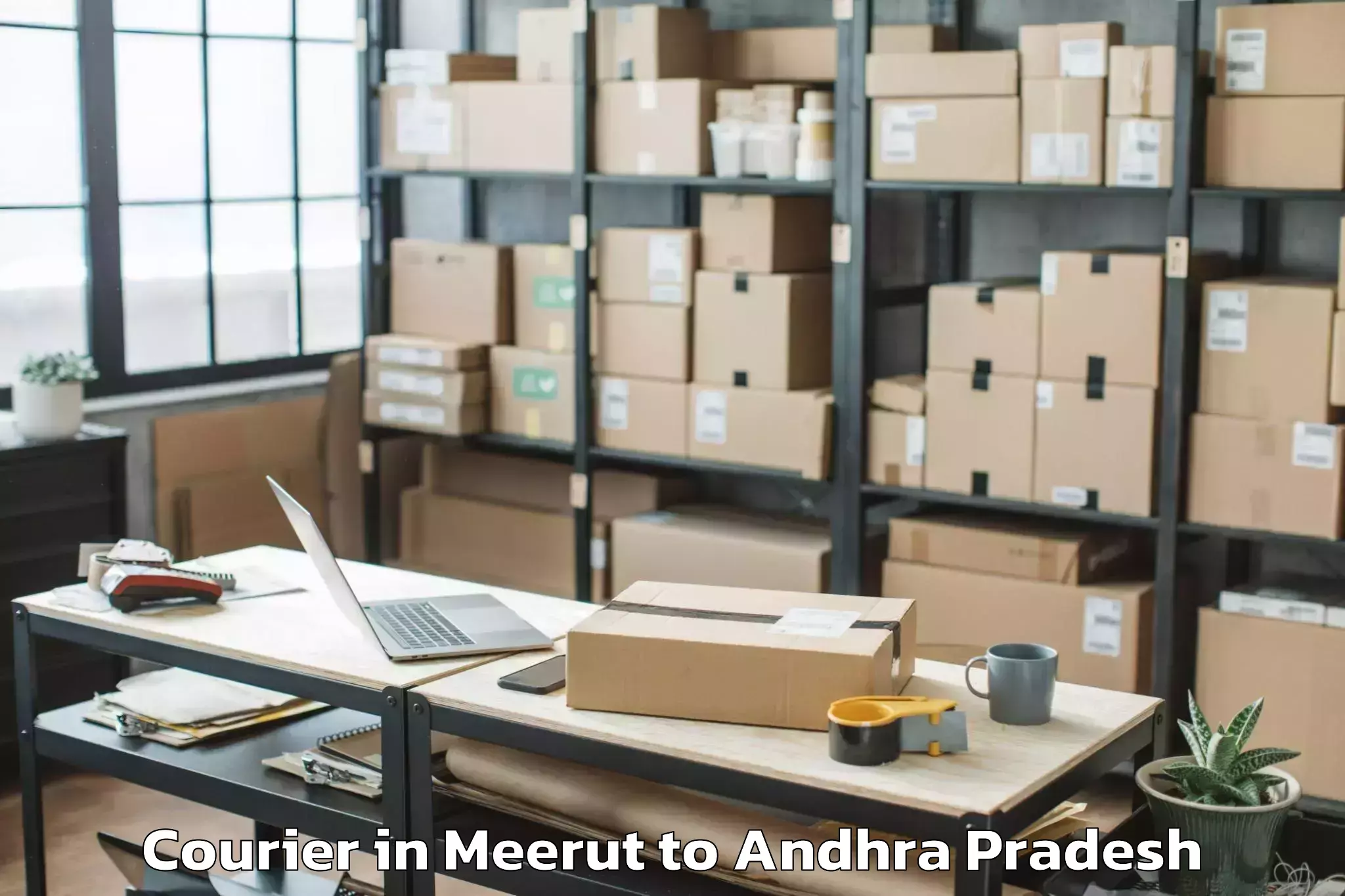 Efficient Meerut to Sullurupeta Courier